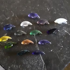 Collection of Lalique fish.